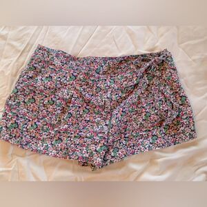 Red Camel Floral Shorts